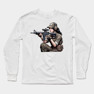 Tactical Girl Long Sleeve T-Shirt